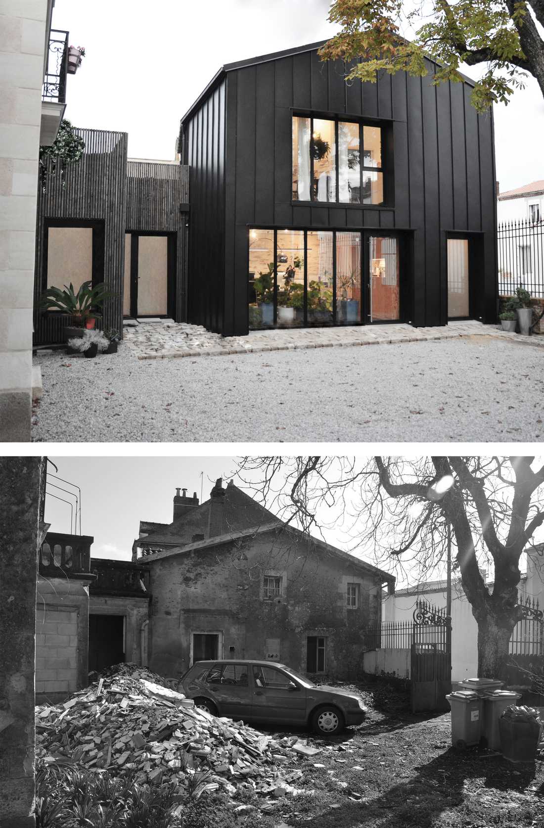 Energy renovation as part of the complete renovation of a house by an architect in Pyrénées-Atlantiques