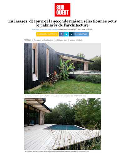 Palmares architectural organisé par Sud Ouest