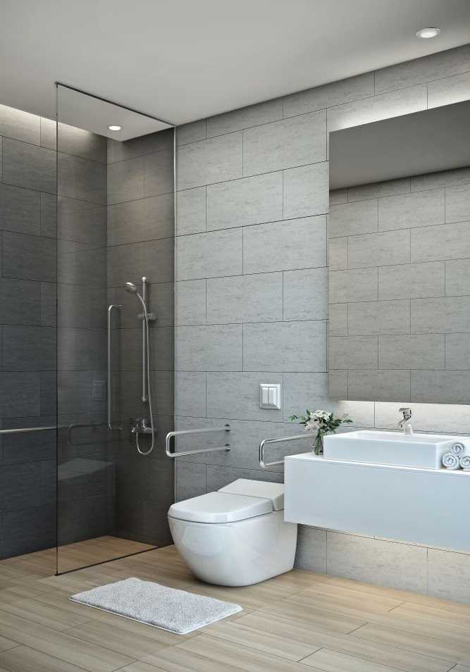 Un architecte in Biarritz aménage une salle de bain adaptée aux personnes en situation de handicap