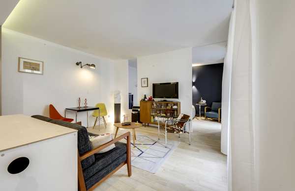 Rénovation complète d'un appartement 2 pièces par un architecte d'intérieur à Biarritz
