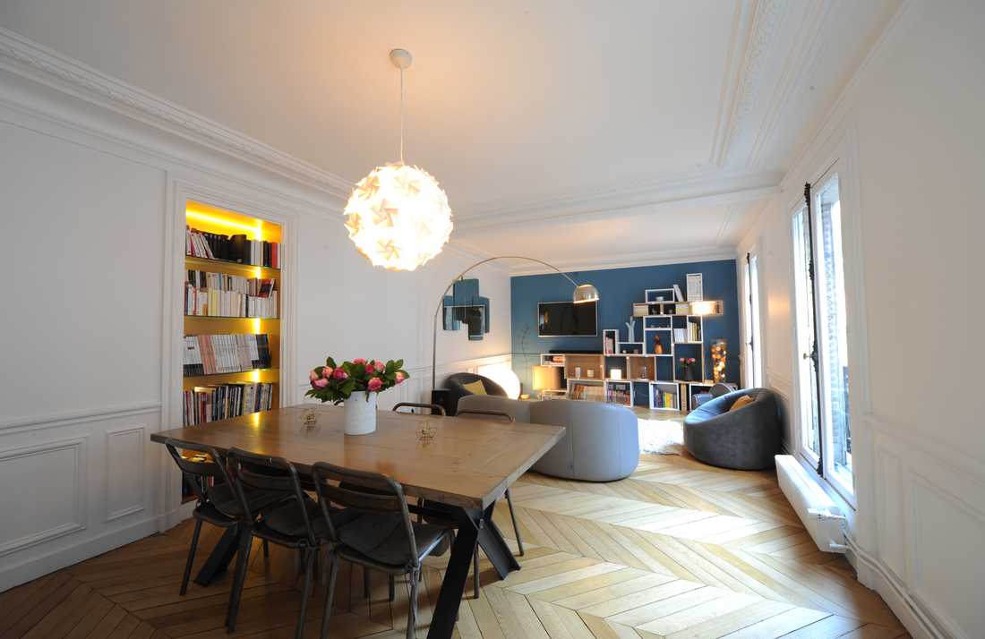 Un architecte d'intérieur s'est charger de redistribuer les pièces d’un appartement familial à Biarritz