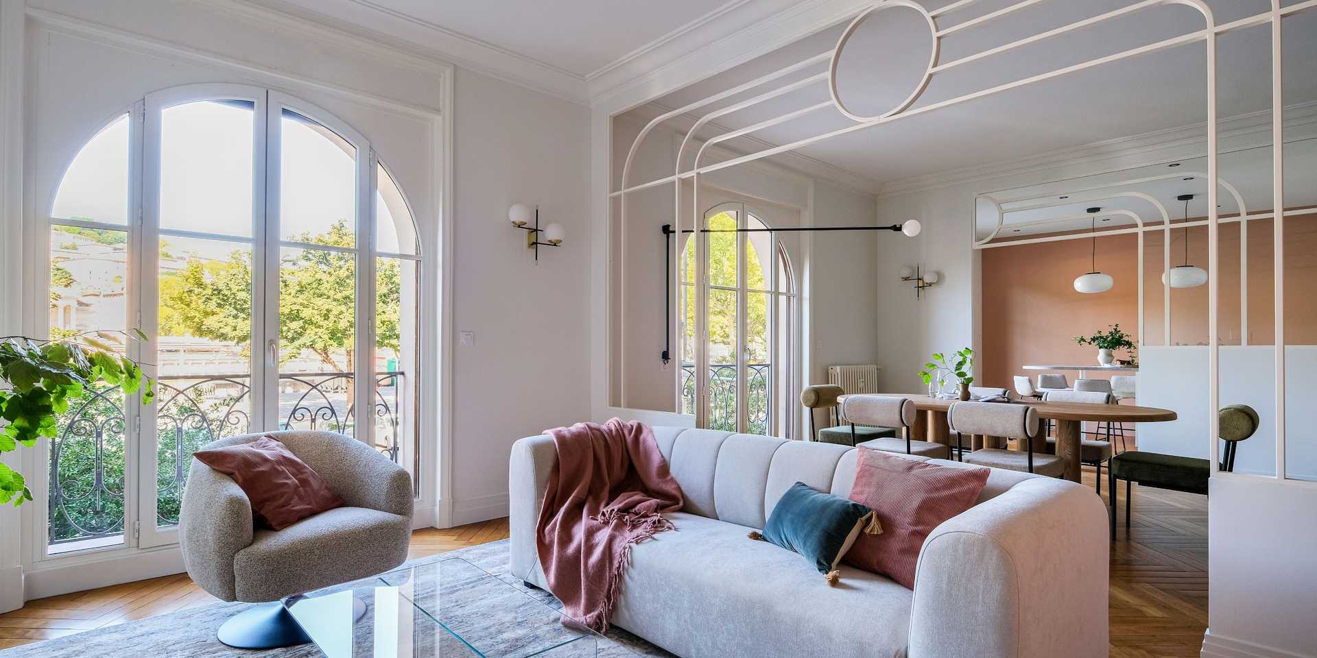 Interior design of an apartment in Biarritz by an interior architect