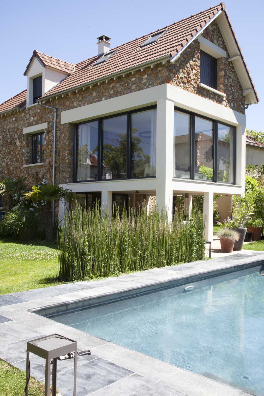 Extension et surélevation d'une maison de type meuliere à Biarritz