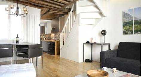 Réalisation d'architecture d'intérieur : rénovation d'un appartement en duplex à Biarritz