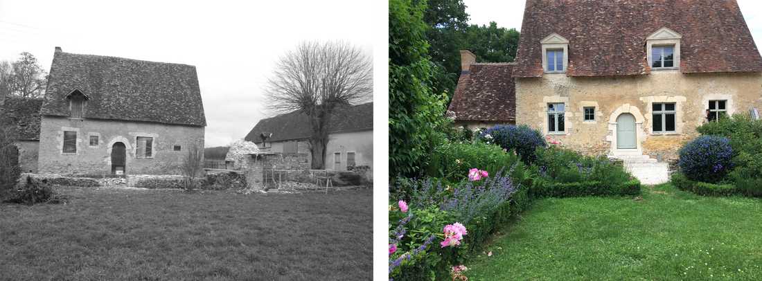 Création d'un jardin de villégiature dans une maison du 16e siècle dans les Pyrénées-Atlantiques