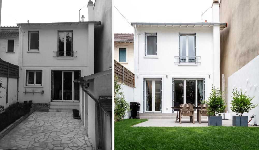 Rénovation de la facade d'une maison de ville à Biarritz