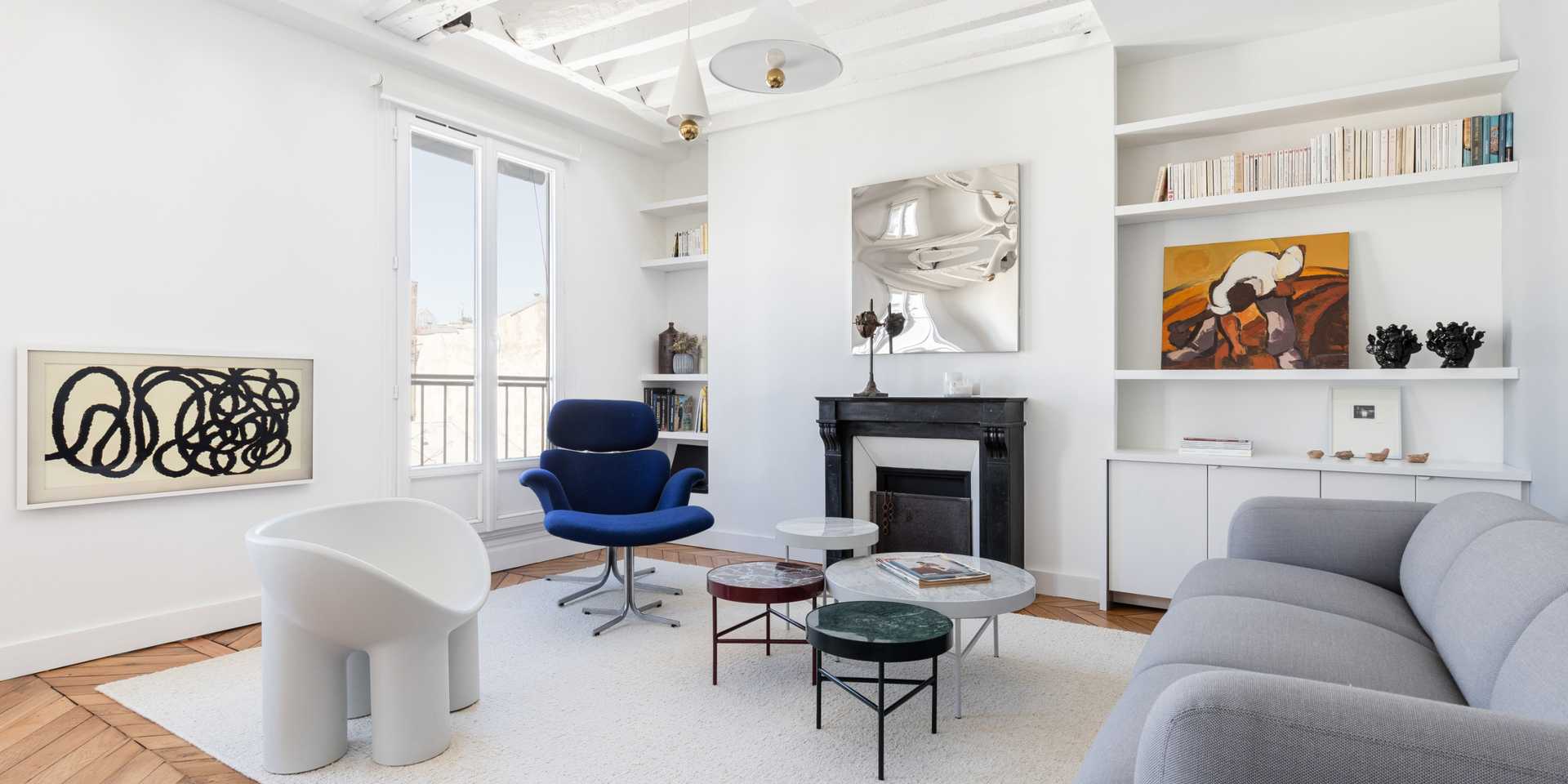 Interior renovation of a historic apartment in Biarritz