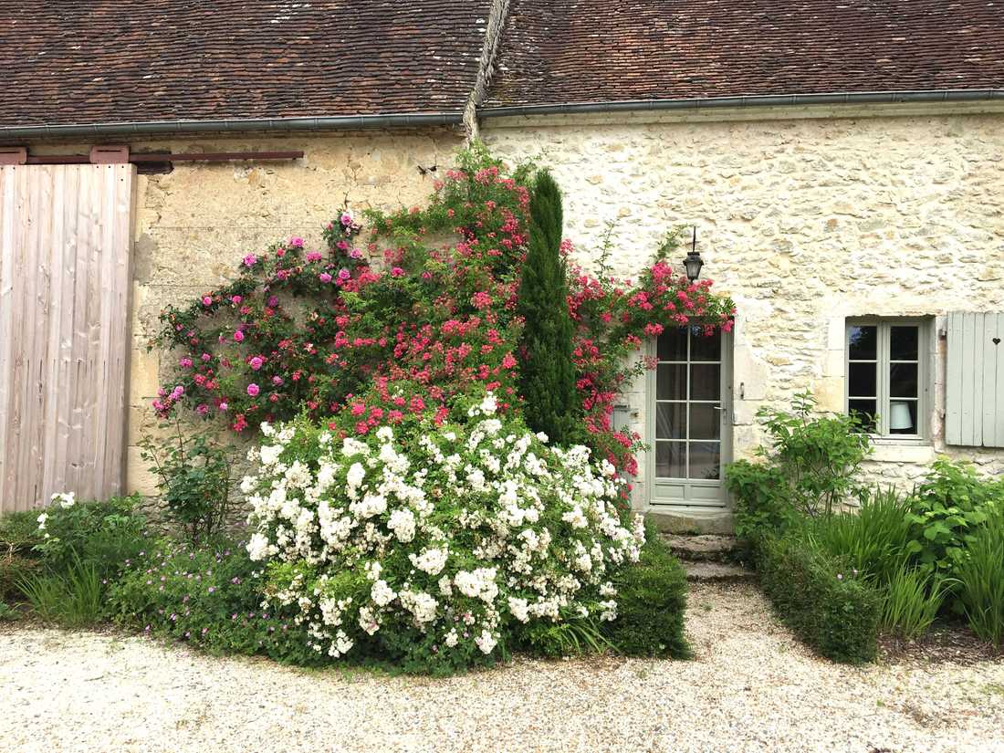 Jardin d'une maison ancienne à Biarritz