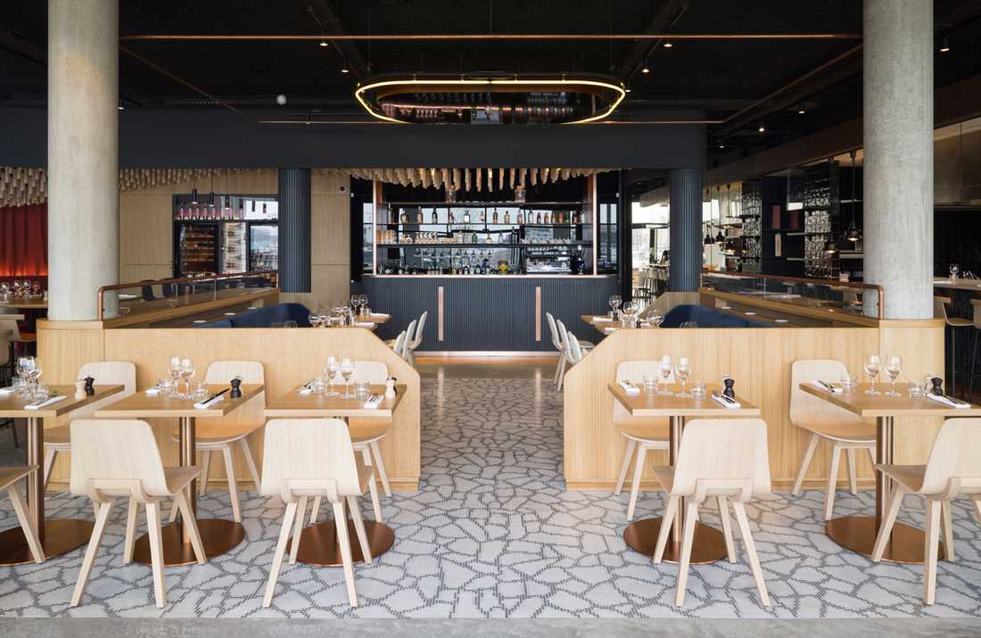 Aménagement d'un restaurant bistronomique à Biarritz par un architecte