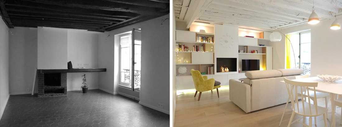 Un architecte d’intérieur rénove un ancien appartement de deux pièces à Biarritz