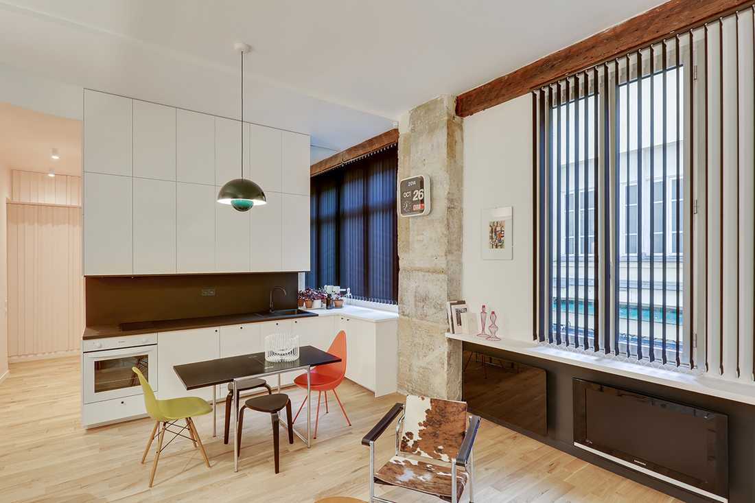 cuisine-ouverte-amenage-architecte-interieur à Biarritz