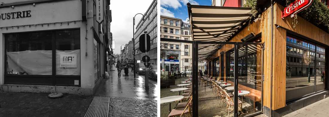 Rénovation de la facade d'un restaurant par un architecte à Biarritz