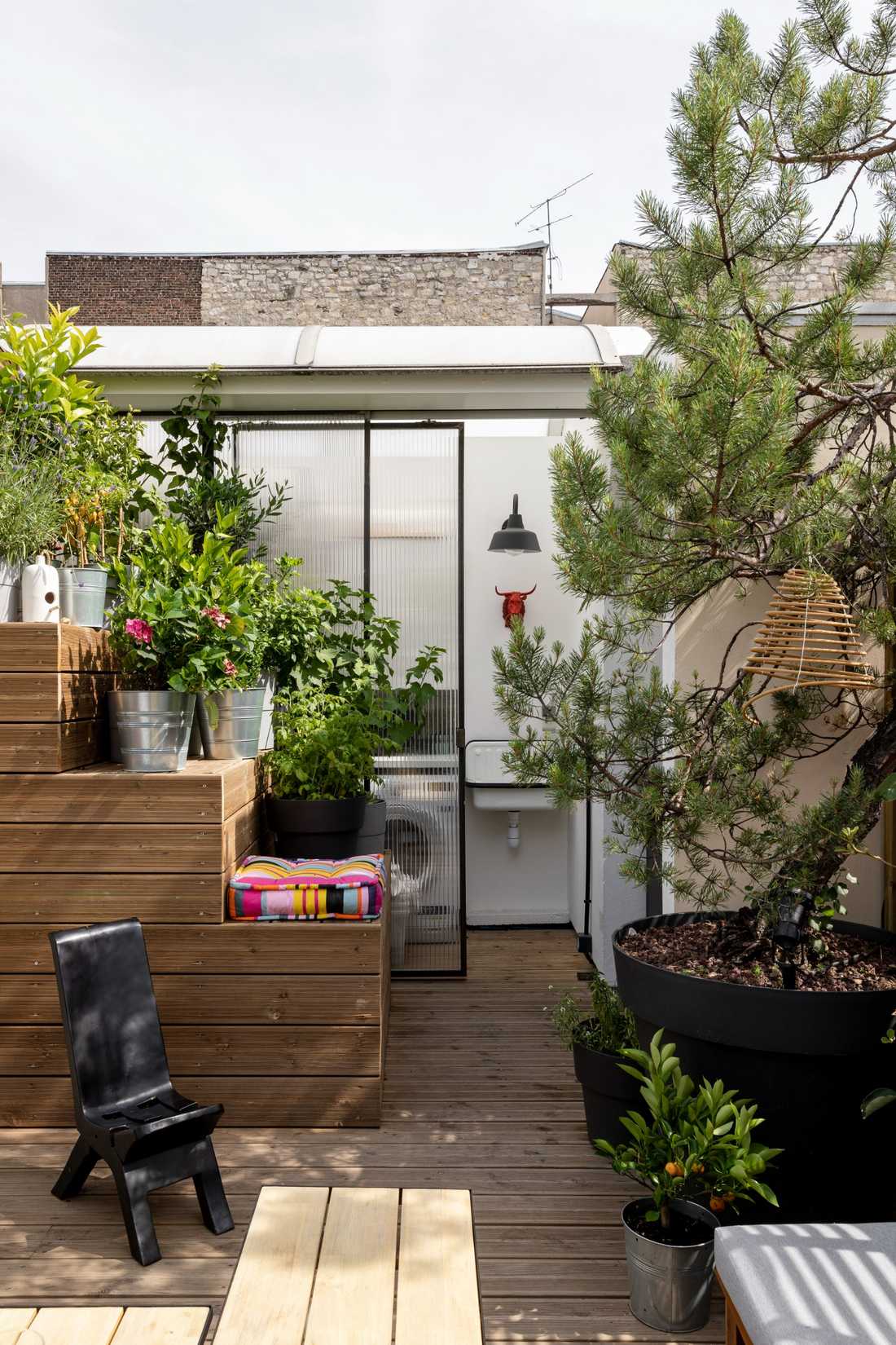 Toit-terrasse du triplex à Biarritz