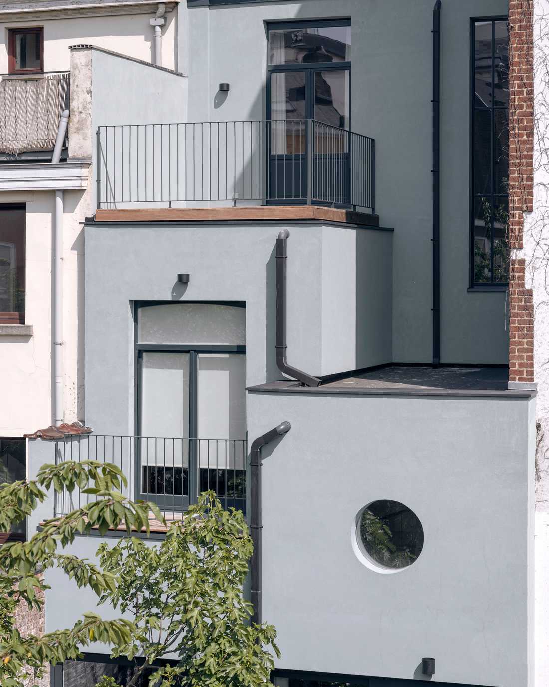 Extension d'une maison de ville conçue par un architecte à Biarritz