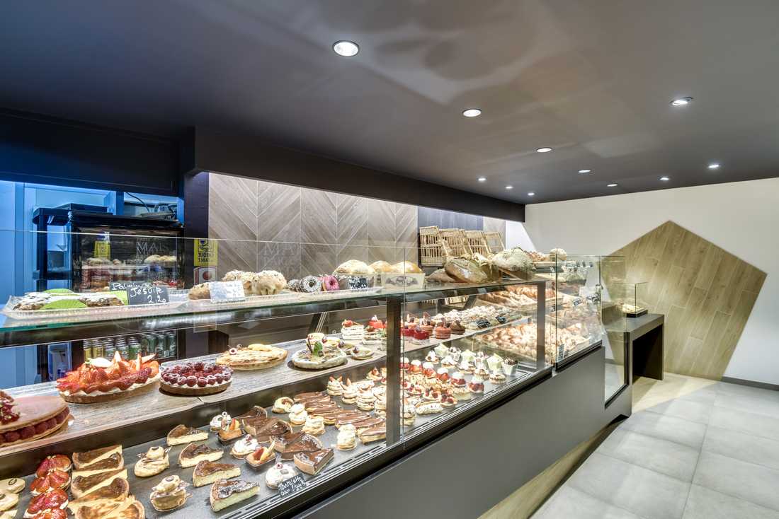 Relooking d'une boulangerie par un architecte - décorateur à Biarritz
