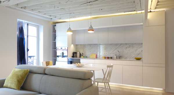 Avant - Après de l'optimisation de l'espace d'un appartement à Biarritz par un architecte d'intérieur